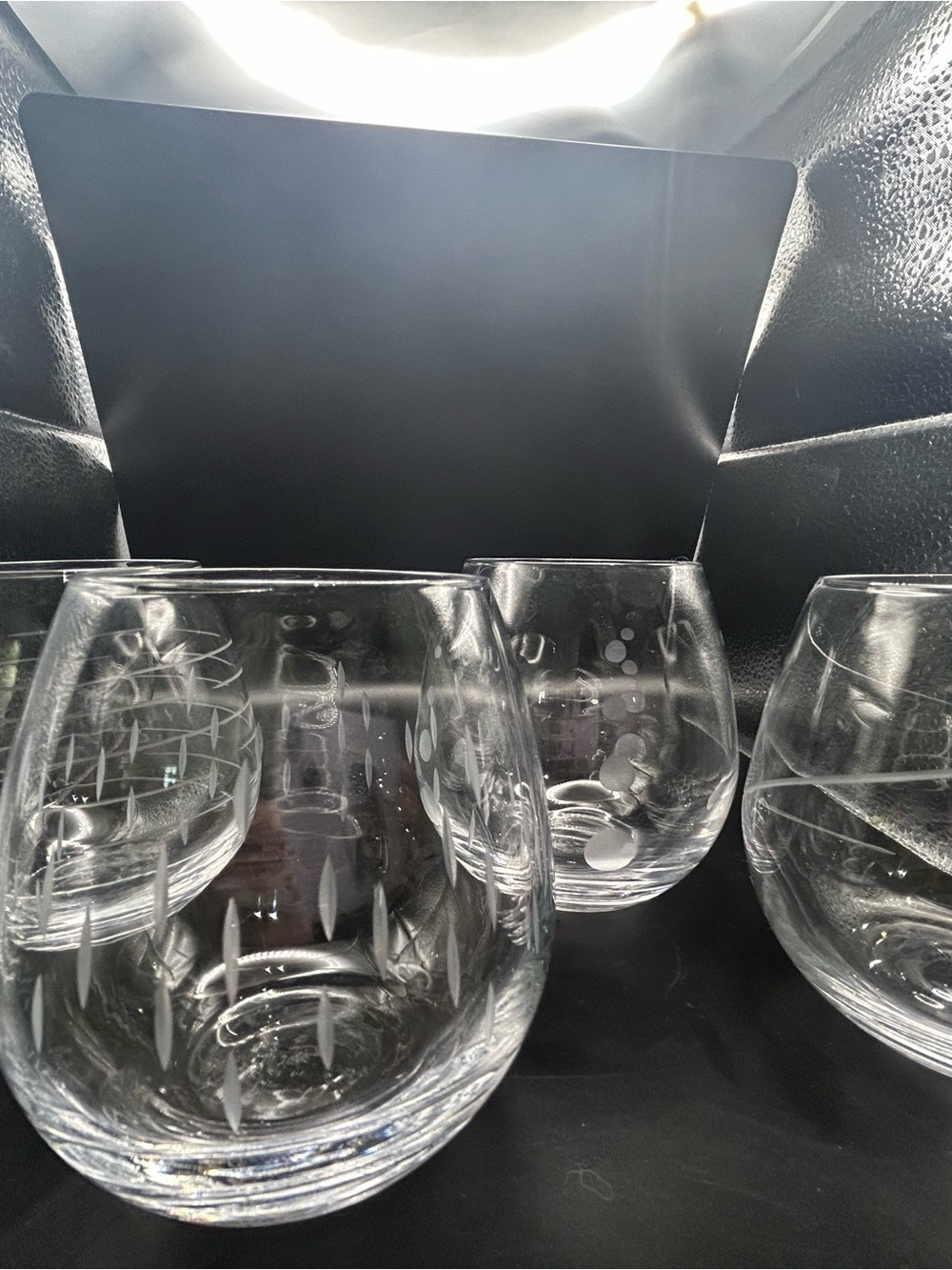 Mikasa Cheers Set Of 4 Stemless Wine Glasses